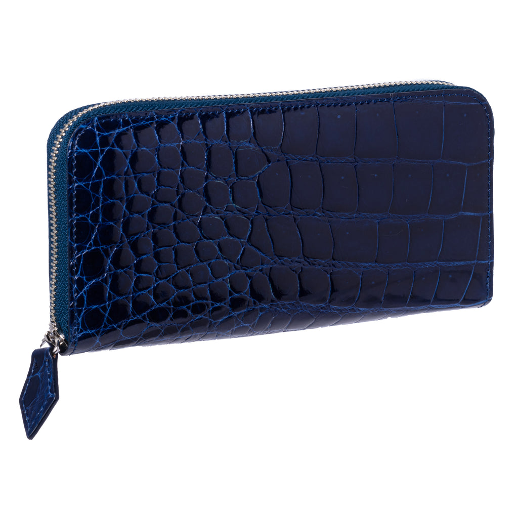 Ladies Long Purse NSB 6742 Royal Blue Glazed